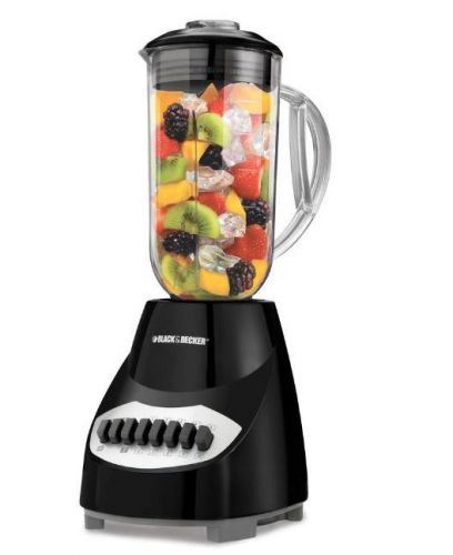 Black &amp; decker 10-speed fruits and vegetables blender &amp; juicers in black/silver for sale