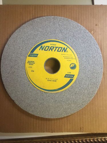 NORTON 32A46 H8VBE 10 x 1 x 1-1/2 32A 46 Grit