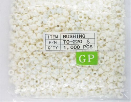 100PCS  White Transistor TO-220 Plastic Washer Insulation Washer Transistor