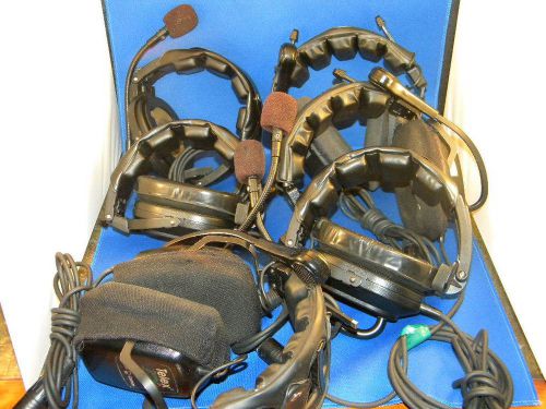 Lot of 6 Telex Coach Comm Headset