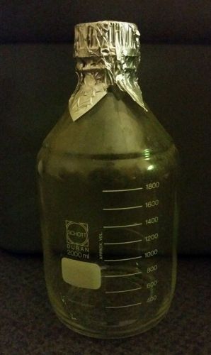 2000mL Bottle with Cap - Schott Duran Lab Glassware -