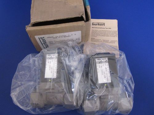 Burkert 452 241 G General Purpose Valve 2/2 Way, 290-A-7/16-F-SS-1/2, LOT of 2