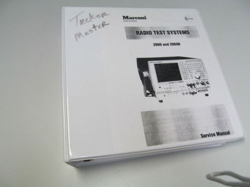 MARCONI 2960 &amp; 2960B TEST SET ADAPTER SERVICE MANUAL,SCHEMATICS,PARTS LIST