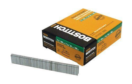 BOSTITCH SX50353/4G Crown Finish Staples, 5,000