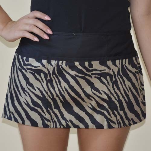 zebra khaki black 3 pocket Server Waitress Bar Bistro Waist Apron hidden zipper