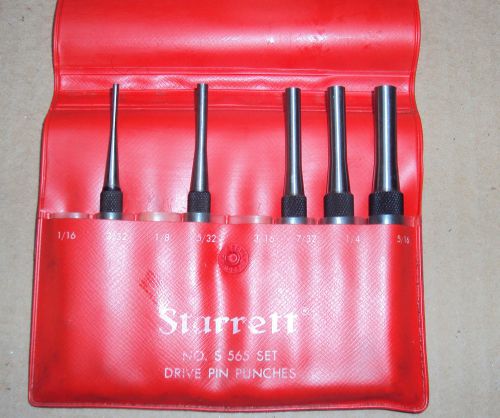 STARRETT MACHINIST DRIVE PIN PUNCH SET - NEW