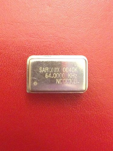 33 ~ Saronix NCC030B-64.0000KHZ 9918-0040 Oscillator New in Factory Tubes