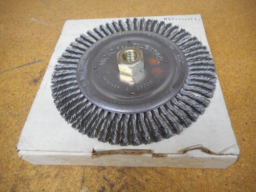 Weiler Roughneck 09000 Max 9000 RPM 6-7/8&#034; Twist Wire Wheel Brush New