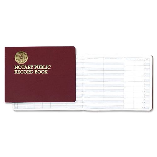 Dome Notary Public 8 1/2 x 10 1/2 Inch 60-Page Record Book (880) New