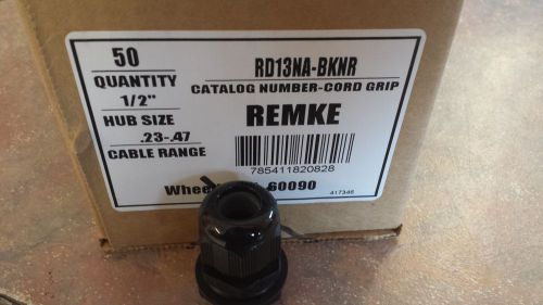 RD13NA-BKNR  Remke (lot of 10)  Dome Cord Conn   1/2&#034;  .23 - .47    S2112  3231