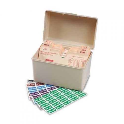 Smead ETS Color-Coded Month Label, Jan.-Dec., Label Sheet, Assorted Colors