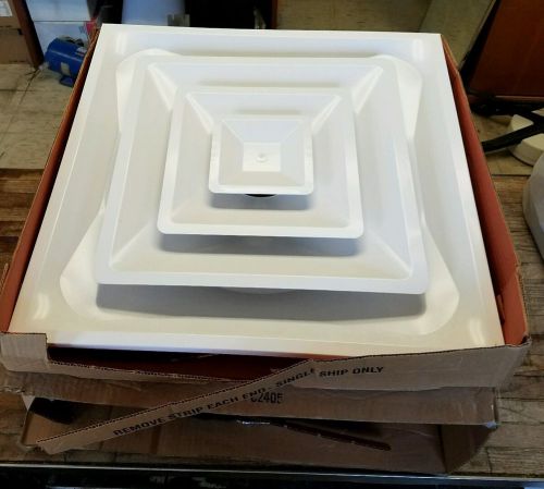 CASE OF 2 GRAINGER G6400W24X24 24 X 24 DIFFUSER REGISTER CEILING AIR VENT