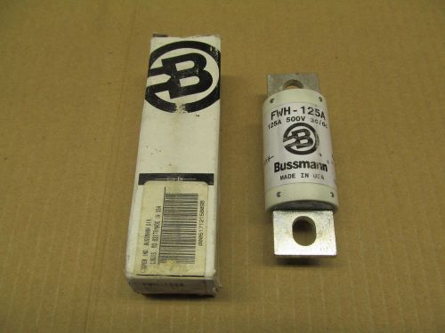 1 NIB COOPER BUSSMANN FWH-125A FWH125A SEMICONDUCTOR FUSE 125 AMP 500V AC/DC