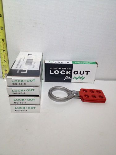 OSBORN LOCKOUT HASPS, OG-80-2 - NIB LOT OF 5