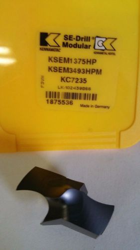 KENNAMETAL KSEM 1375HP KC7235 1.375&#034; CARBIDE DRILL TIP