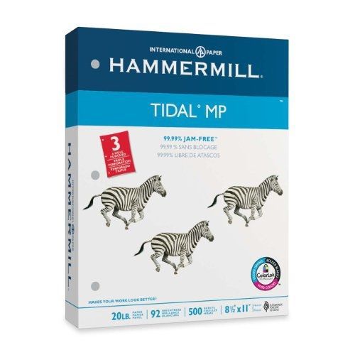 Hammermill tidal mp, 20 lb, 8 1/2 x 11, 3 hole, 92 bright, 500 sheets/1 ream for sale