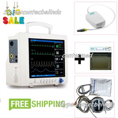 ICU CCU with ETCO2+Printer Patient Monitor,Vital Signs Monitor Parameter CE FDA