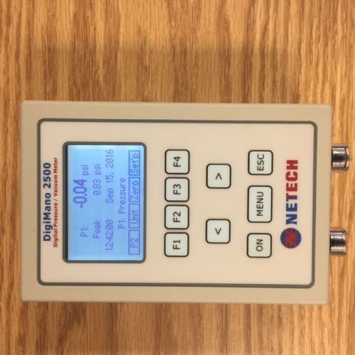 Netech 250-60psi | 60 psi digital pressure/vacuum meter | digimano2500 | for sale