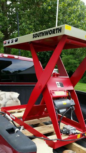 Southworth hydraulic scissor lift table 110v 24&#034;x48&#034; ***new**sale over 50% off** for sale
