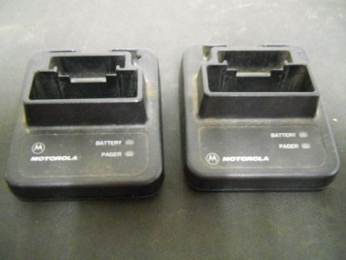Lot of 2 Genuine Motorola Minitor II (2) Pager Charger NLN3821A / NLN3822A