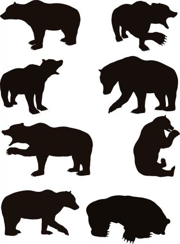 15 Bear  Vector Clipart for Vinyl Cutter