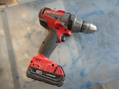 Milwaukee M18 Red Lithium Hammer Drill Used