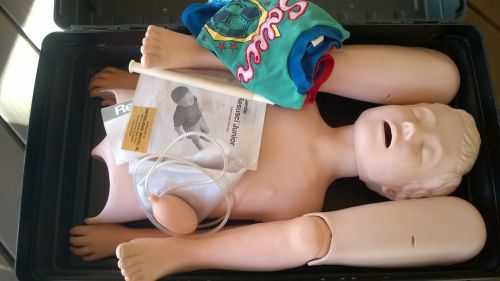 LAERDAL PATIENT CARE RESUSCI JUNIOR CHILD CPR MANIKIN AND CASE!