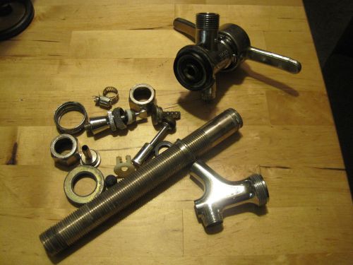 Kegerator Draft Beer Keg Tapper Couplers Regulators Co2 home brew lot