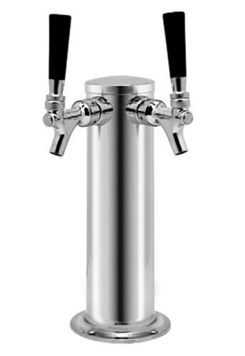 Kegerator Dual Tap Tower Double Handles Beer