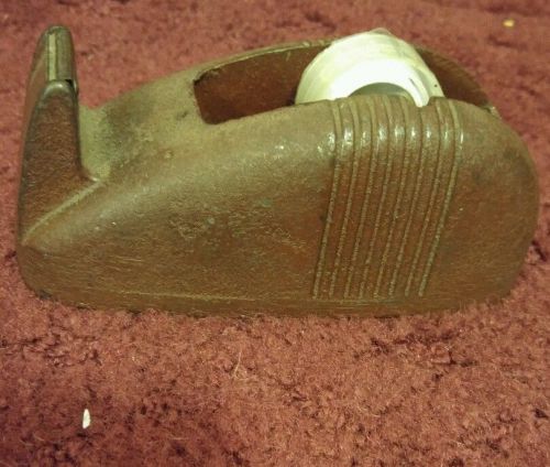 Vintage Scotch Tape Dispenser, Brick Red  Solid Cast Iron, Retro  Desk Very Cool