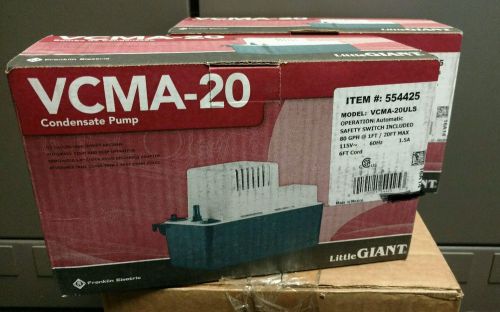 LITTLE GIANT VCMA-20ULS Pump, Condensate, 115V