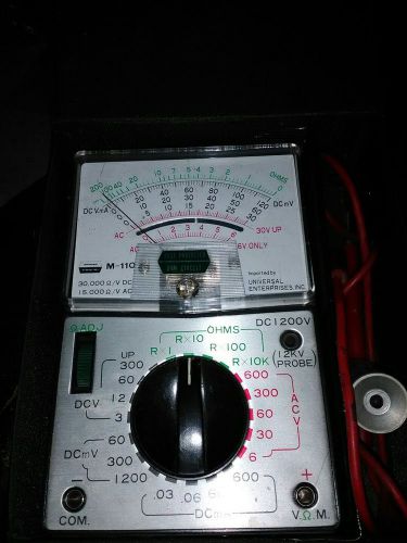 Vintage Universal Enterprises Model M110 Multimeter  - NICE