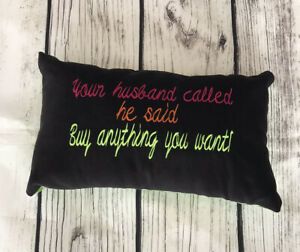 Craft Show Pillows Display Decoration Neon Colors 15”X9”