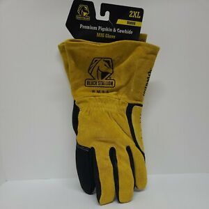 Black Stallion BSX BM88 Premium Pigskin &amp; Cowhide MIG Welding Glove 2X-Large