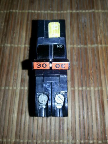 Federal Pacific Type NA Stab-Lok Circuit Breaker 2 Pole 30 Amp 120/240V Thin B