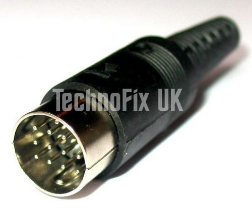 13 pin DIN connector male plug