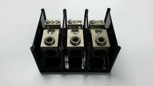 Gould Three Pole Terminal Block 67033 (3) #6-350MCM (18) #4-#14  600VAC