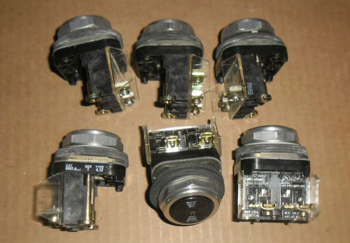 Lot of 6 allen bradley 800t-a ser. t type 4,13 push button for sale