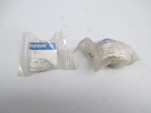 LOT 2 NEW WESTINGHOUSE OT6 OPAL LENS FOR INDICATOR LIGHT D243203