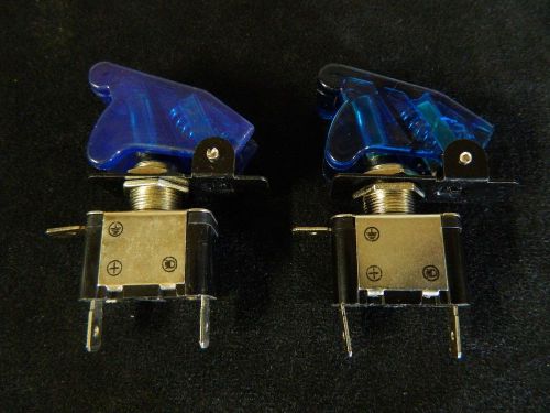 2 PACK TOGGLE SWITCH ON OFF BLUE MINI LED 12V 20 AMP RACE NITROUS EC-3015BL