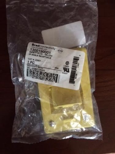 Woodhead Molex 1300190001 2 Pole Angle Receptacle Die Block-Yellow