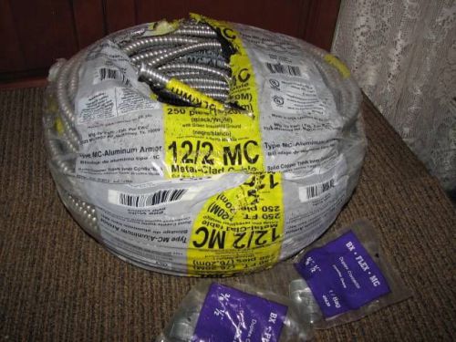 12/2 mc 250ft? aluminum armor solid copper thhn wire 600 volts for sale