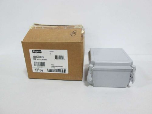 NEW HOFFMAN ENGINEERING A664CHQRFG 6X6X4IN FIBERGLASS ENCLOSURE D381888