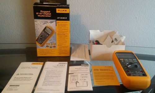 FLUKE RUGGED IP 67 DIGITAL MULTIMETER 27-II/ 28-II NEW