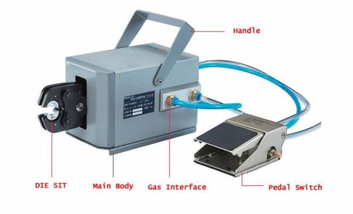 Pneumatic Terminal Crimping Machine 5.5-50mm? With 6 Dies For Free!