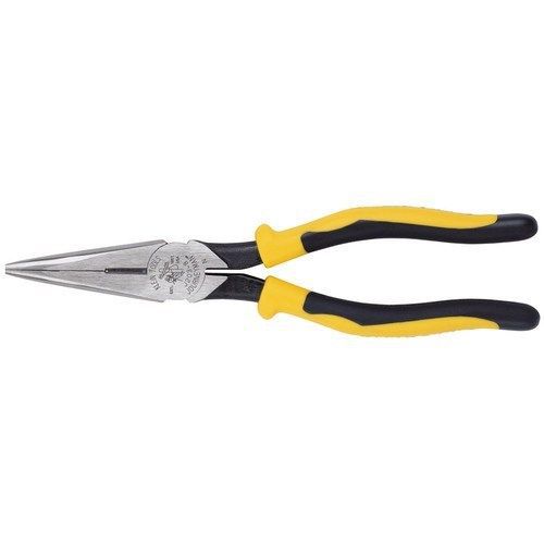 Klein Tools J203-8 Journeyman Heavy-Duty Side-Cutting Long-Nose Pliers, 8-Inch