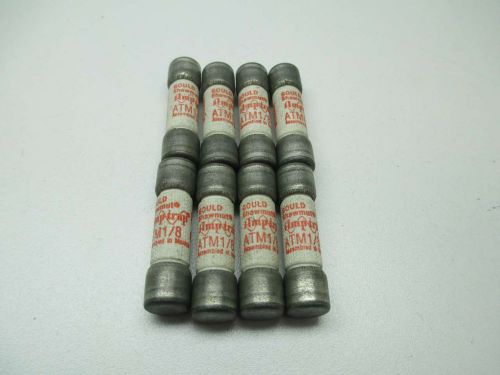 Lot 8 new ferraz shawmut atm 1/8 amptrap 600vac fuse d392682 for sale