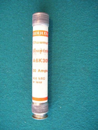 ONE - A6K30R GOULD AMP-TRAP FUSE - NEW OLD STOCK