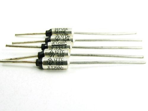 5 Pcs Thermal Fuse/rated functioning temperature  SF119E  121°C