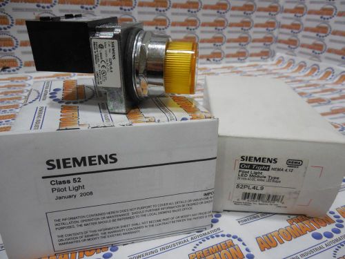 SIEMENS, 52PL4L9, PILOT LIGHT, 24 V, AMBER, LED MODULE